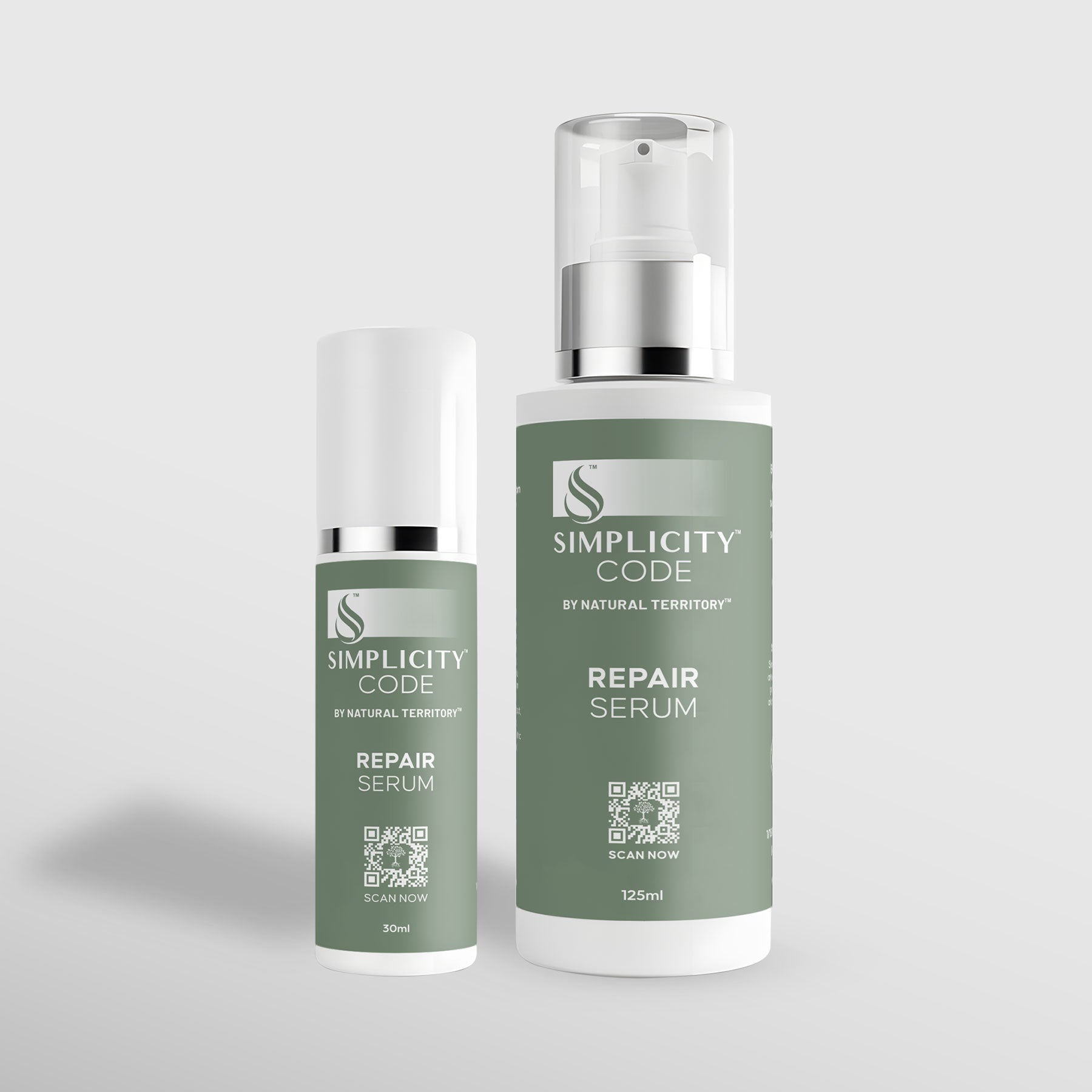 Two bottles of Simplicity Code Repair Serum
