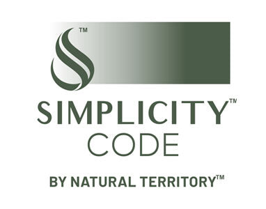Logo of Simplicity Code by Natural Territory. Skincare made Simple